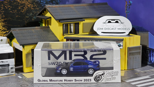 MicroTurbo Toyota MR2 SW20 Revision 4 Blue Global Miniature Hobby Show 2023 limited edition 599pcs