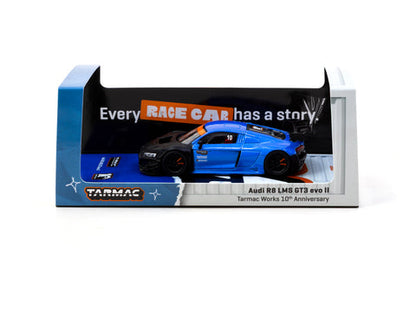 Tarmac Works 10th Anniversary Audi R8 LMS GT3 Evo II Blue T64-043-10TH