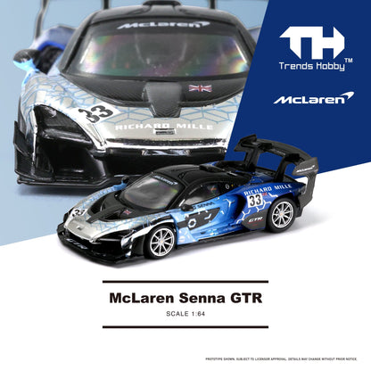 Trends Hobby McLaren Senna GTR Blue Chrome HCFC 2025 Event Limited Edition 1888pcs