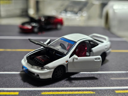 Era Car 1/64 Honda Integra Type-R DC2 Racing White carbon hood