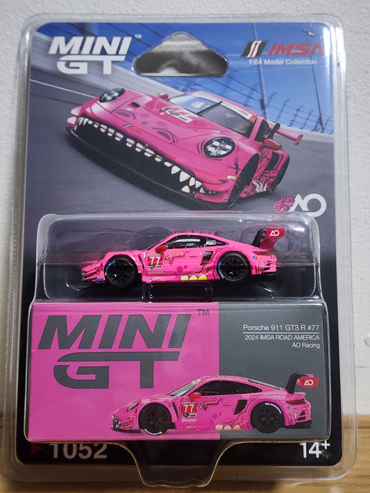 [Blister Version] MiniGT Porsche 911 GT3 R #77 AO Racing 2024 IMSA VIRginia Roxy MGT01052-BL