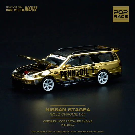 Poprace Nissan Stagea R34 Gold Chrome PR640057