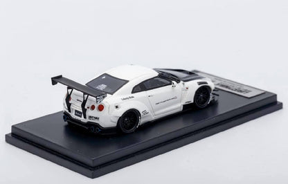 Impossible Perfect LB Skyline GT-R R35 White with Black Bonnet Resin Liberty Walk