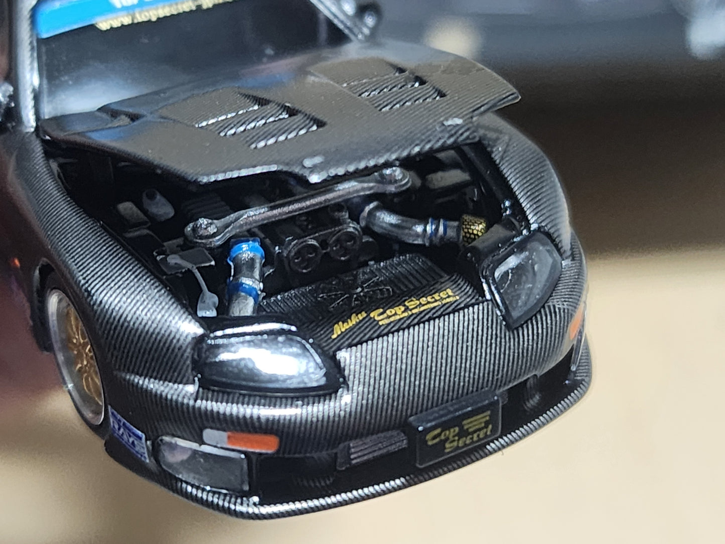 PopRace TDE26 Top Secret Supra Carbon GT300 RE RX7 Satin Gold Event Models
