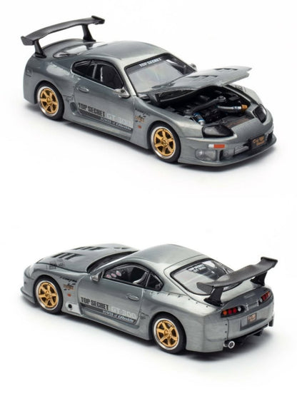 PopRace Toyota Top Secret GT300 Supra Raw Metal PR640332 Hong Kong ToyCar Salon 2025