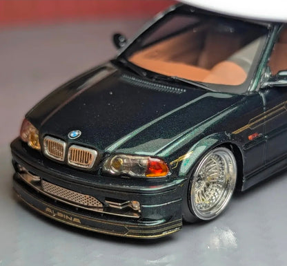 YM Model 1/64 BMW Alpina E46 Green Resin Limited to 299pcs