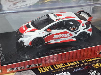 Tarmac Works Honda Civic Type-R TCR MOTUL ToyCon 2017 Philippines Special Edition 2544pcs