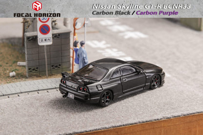 Preorder June 2024 Focal Horizon Nissan Skyline BCNR33 Carbon Black and Purple