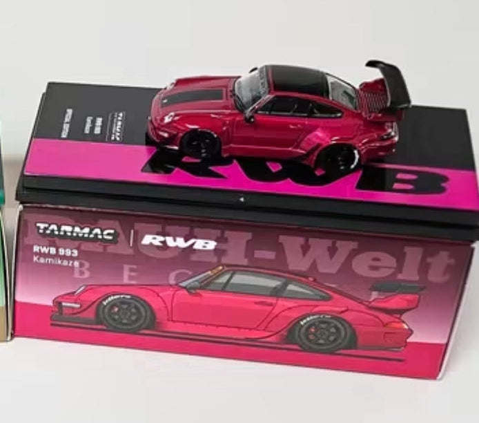 Tarmac Works RWB 993 Kamikaze 7-11 Taiwan Limited Edition Red Black