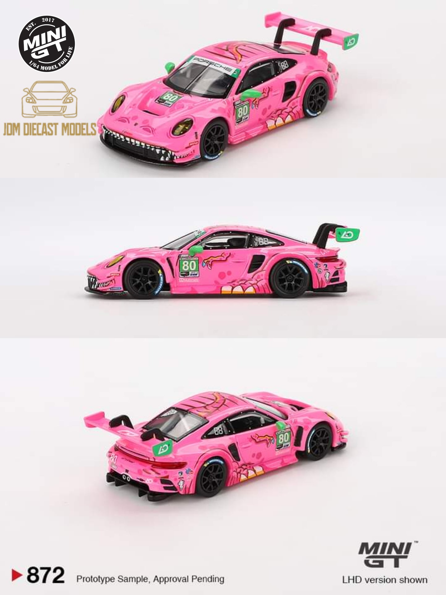 Preorder MiniGT Porsche 911 GT3 R #80 AO Racing  2023 IMSA VIRginia Roxy
