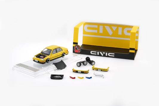 64B0469 BM Creations Honda Civic EF2 Custom Yellow