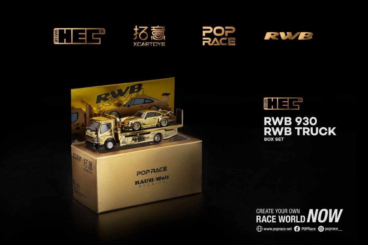 PopRace HEC Xcartoys Chrome Truck sets RWB 930 / Pandem Elise China Event *IN STOCK*