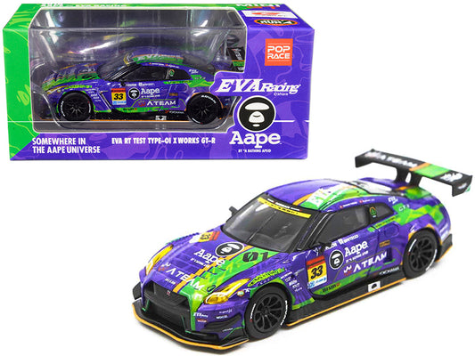 Mini GT x PopRace EVA RT Test Type-01 X Works GT-R 33 - Super GT Series 2019 MGT00090