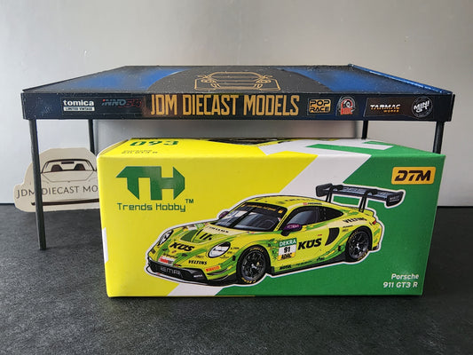 Trends Hobby Porsche 911 GT3 R DTM 2024 #91 Yellow 241084(C) Open Bonnet