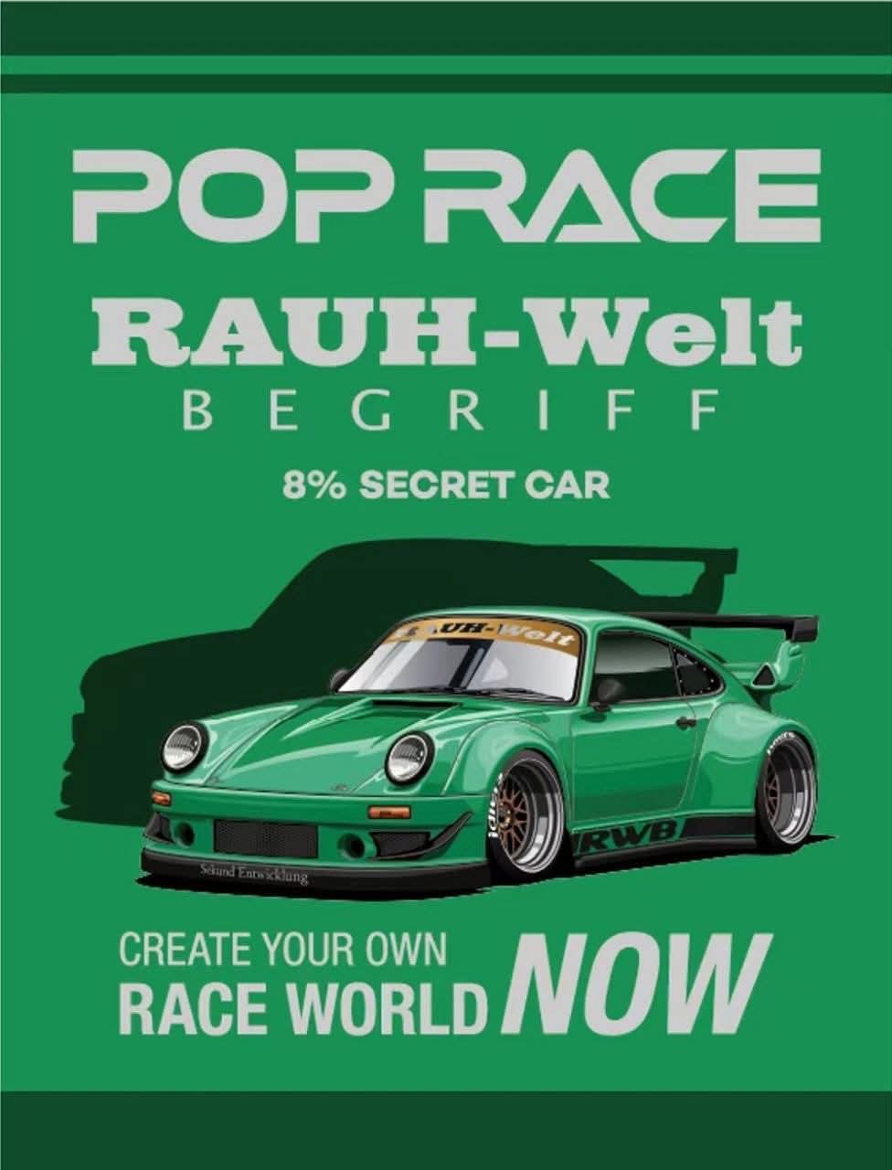 PopRace RWB 930 Green HEC 2026 Event Special (Sealed chance of chase) *IN STOCK*