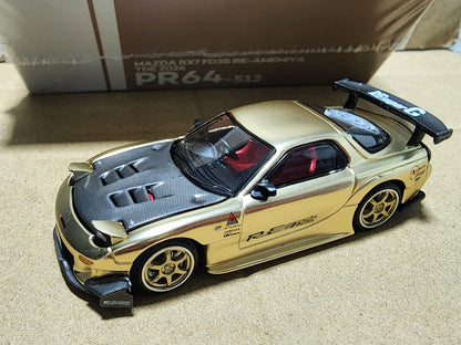PopRace TDE26 Top Secret Supra Carbon GT300 RE RX7 Satin Gold Event Models