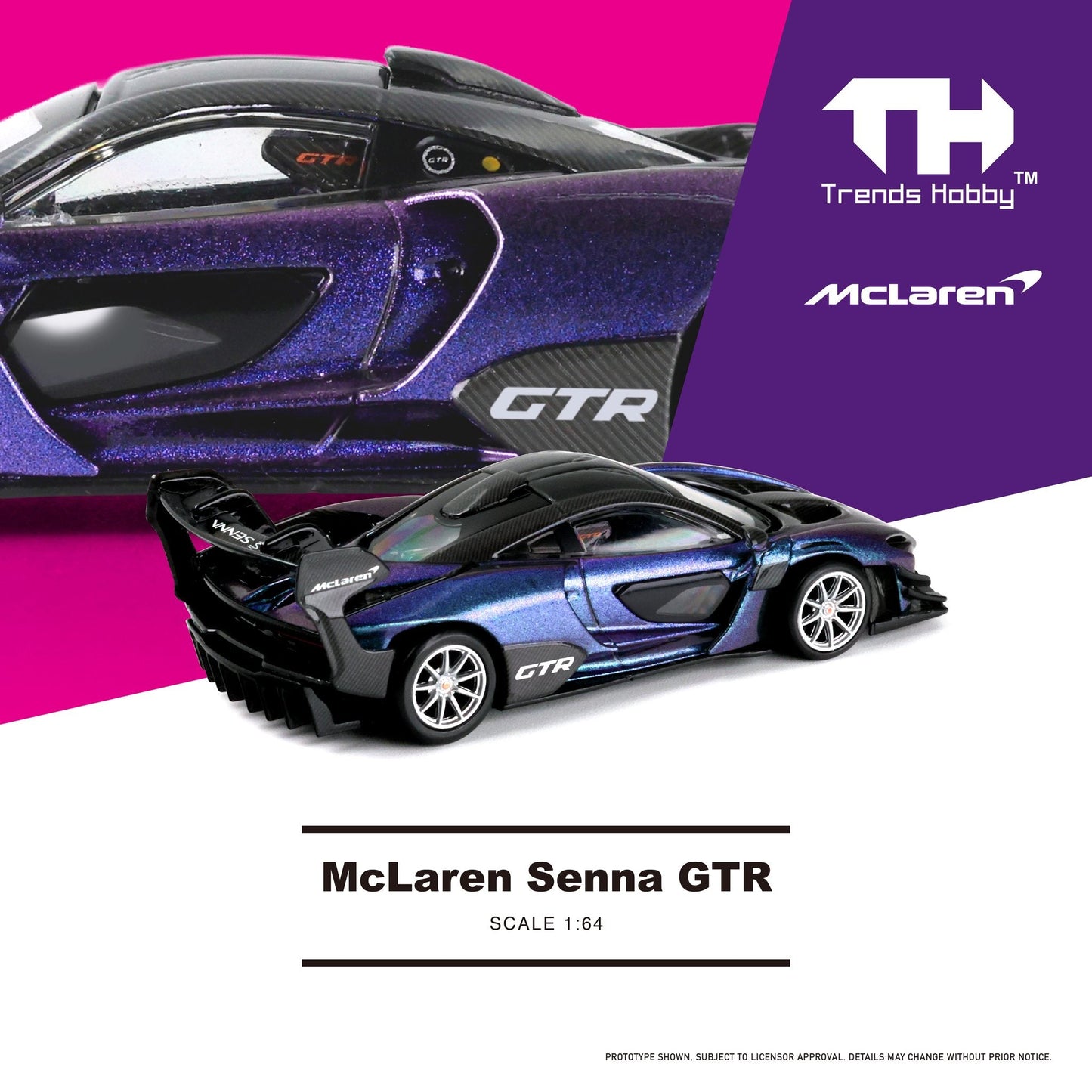 Trends Hobby McLaren Senna GTR Chameleon Purple HEC2025 Event Limited Edition