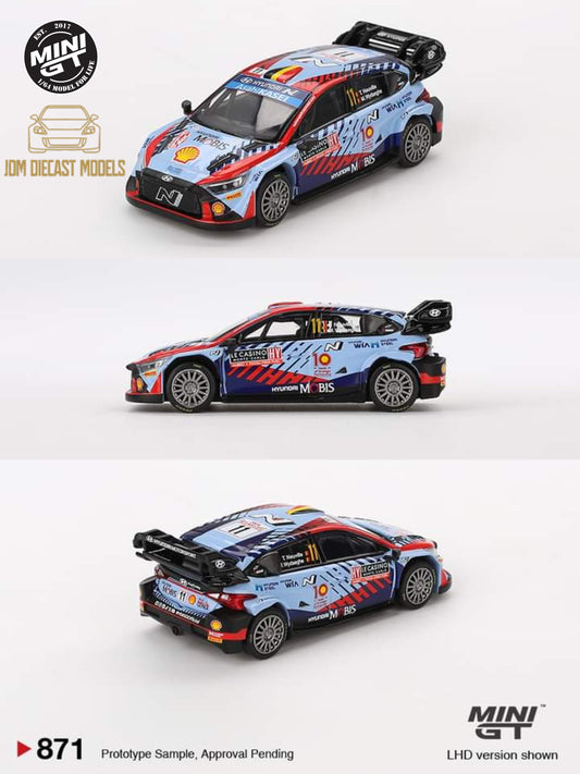 Preorder MiniGT Hyundai i20 N Rally1 Hybrid #11 2024 Rallye Monte-Carlo Winner