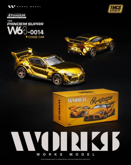 [Chase] W64-0014 Works Model Pandem Supra (A90) TMCS EXCLUSIVE Orange Chrome
