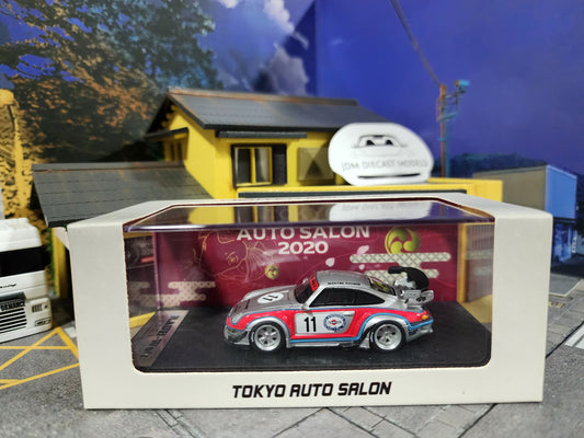 ScaleBox RWB 993 #11 Martini Silver Tokyo Auto Salon Limited Edition SB640006F 016/250