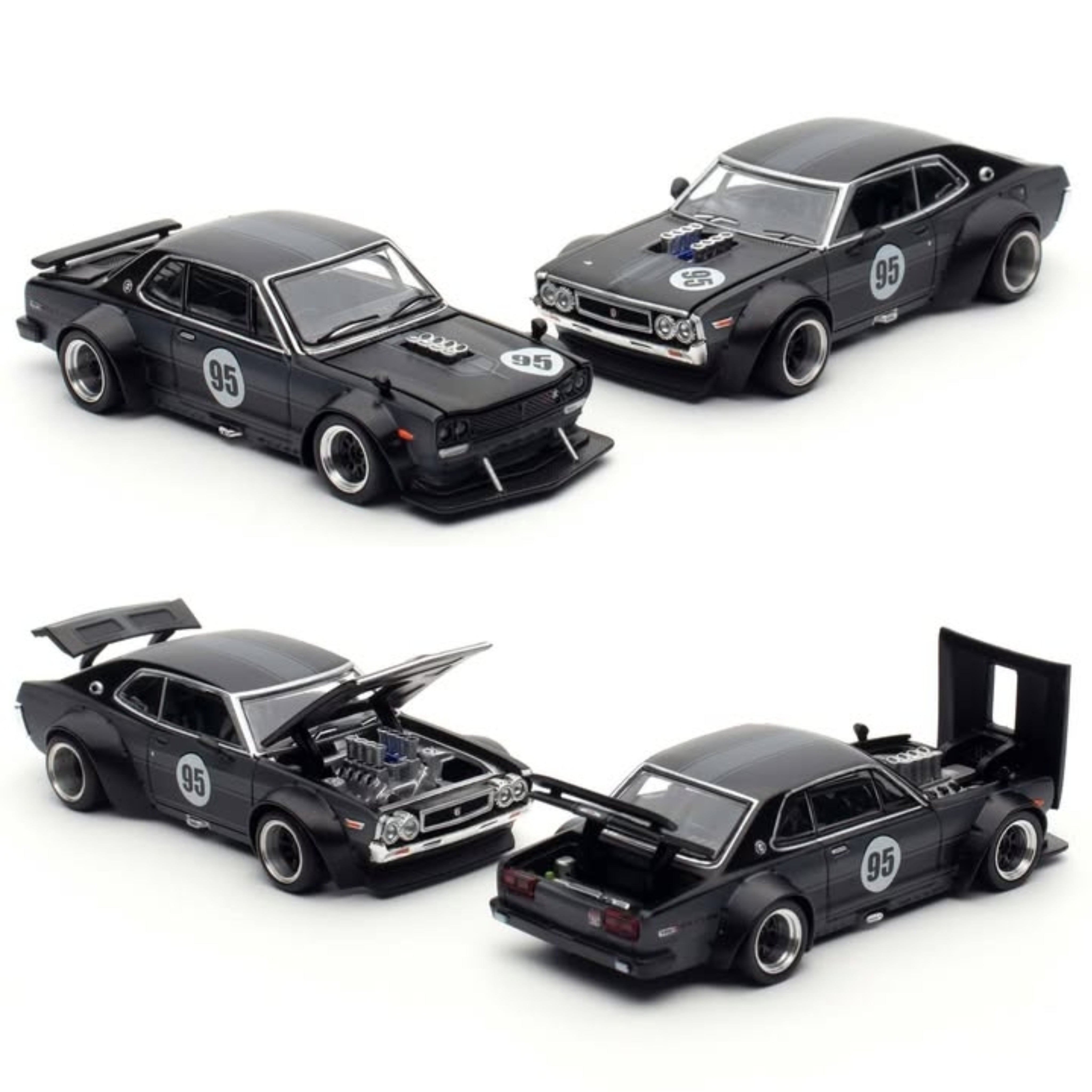PopRace Nissan Skyline GT-R V8 Drift & Laurel C130 Boxset PR640351
