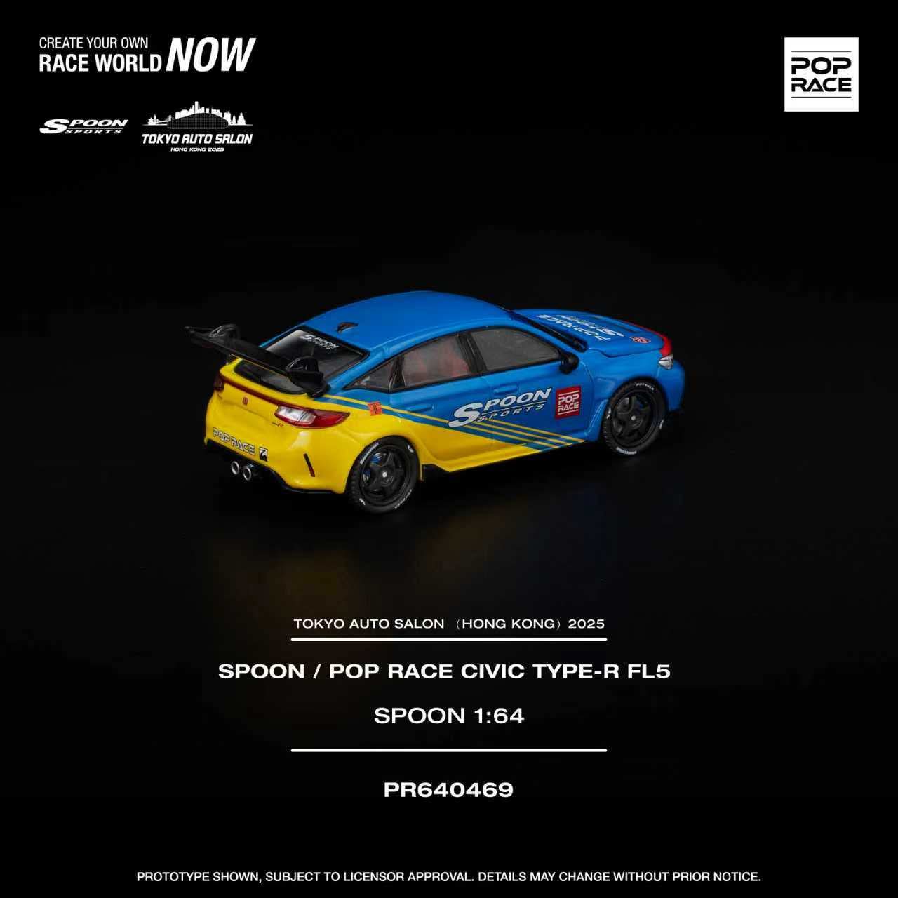PopRace Honda Civic Type-R FL5 Spoon Sports Macau GP PR640469 Hong Kong Tokyo Auto Salon 2025