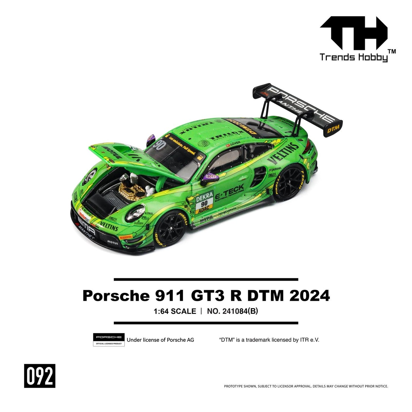 Trends Hobby Porsche 911 GT3 R DTM 2024 #90 Green 241084(B)