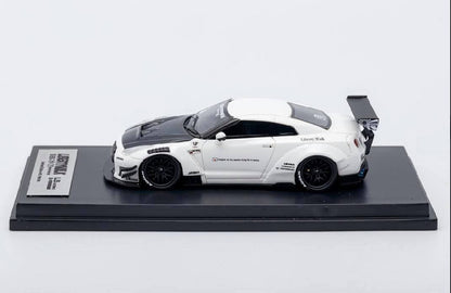 Impossible Perfect LB Skyline GT-R R35 White with Black Bonnet Resin Liberty Walk
