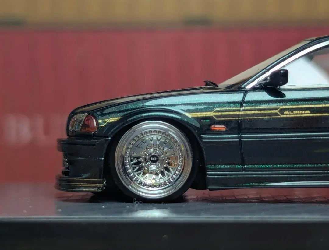 YM Model 1/64 BMW Alpina E46 Green Resin Limited to 299pcs