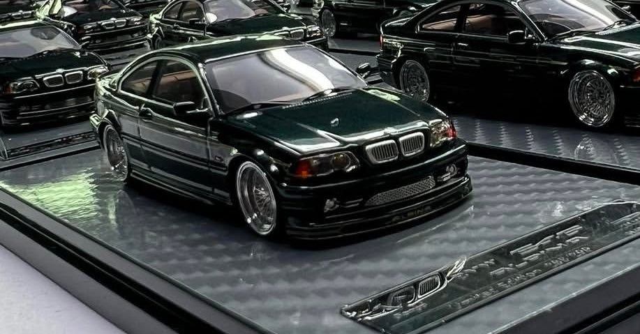 YM Model 1/64 BMW Alpina E46 Green Resin Limited to 299pcs