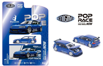 PopRace * Enigma Honda Civic Pandem EG6 Blue PRE001
