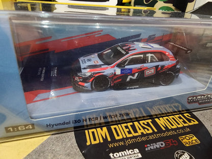 Tarmac Works Hyundai i30 N TCR WTCR 2019 #1 Tarquini and #5 Michelisz 1248pcs with Decals