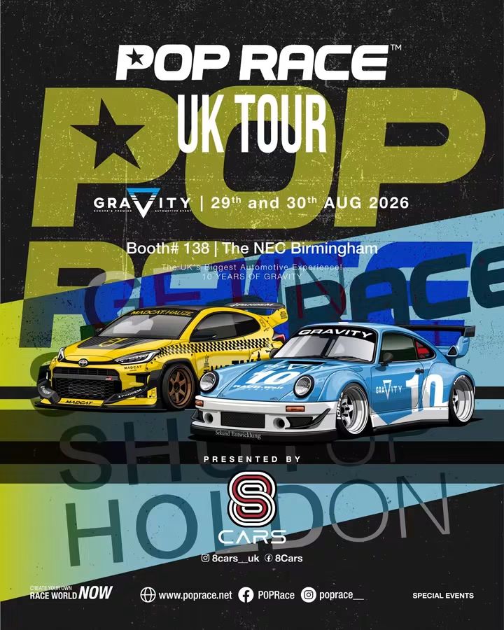 PopRace RWB 930 Pandem Yaris UK Gravity Mad Taxi Exclusive Set PR640564 + PR640561