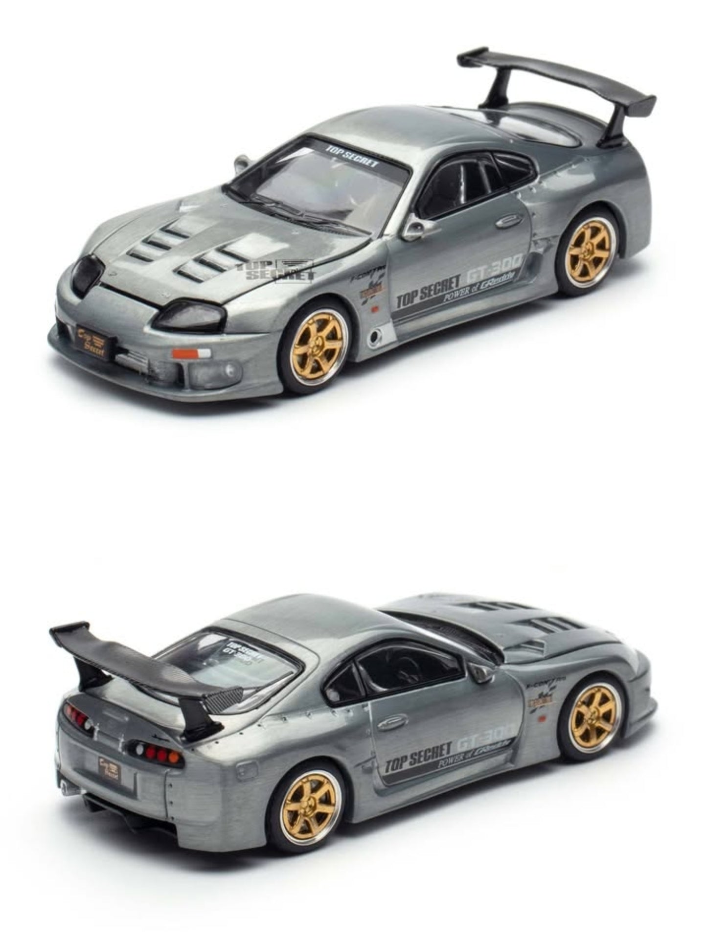 PopRace Toyota Top Secret GT300 Supra Raw Metal PR640332 Hong Kong ToyCar Salon 2025