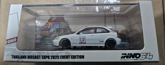 lnno64 Honda Civic TYPE R EK9 WHITE THAILAND EXPO 2025 EVENT EDITION