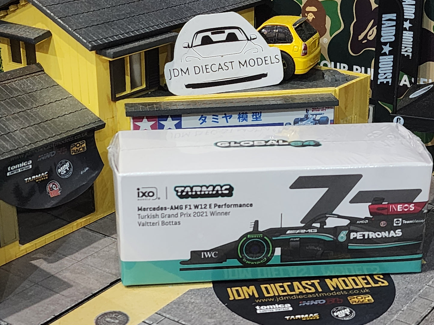 Tarmac Works Mercedes-AMG F1 W12 E Performance Turkish Grand Prix 2021 Winner Valtteri Bottas