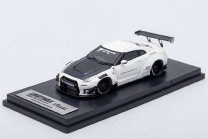 Impossible Perfect LB Skyline GT-R R35 White with Black Bonnet Resin Liberty Walk