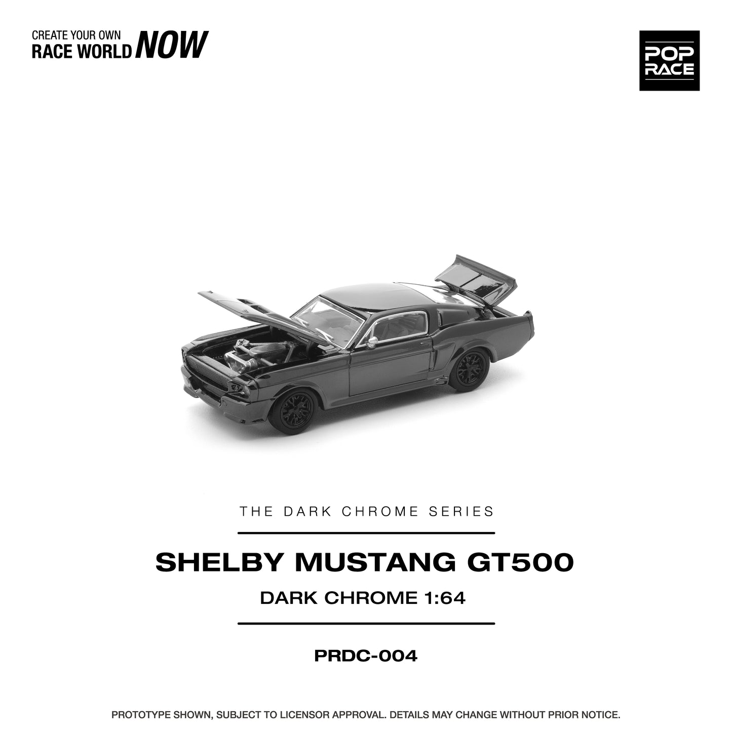 PopRace Dark Chrome Series 004 Shelby Mustang GT500