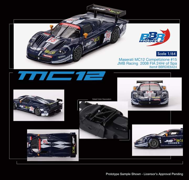 BBR Maserati MC12 Competizione #15 JMB Racing  2008 FIA 24Hr of Spa