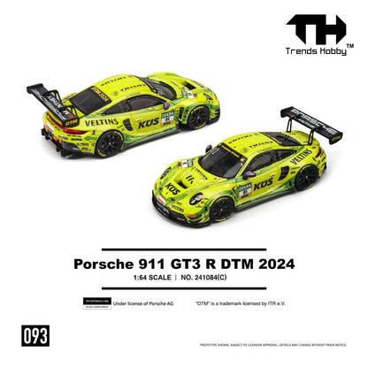 Trends Hobby Porsche 911 GT3 R DTM 2024 #91 Yellow 241084(C)