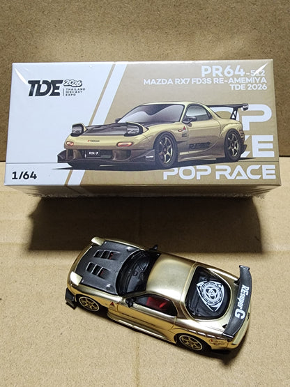 PopRace TDE26 Top Secret Supra Carbon GT300 RE RX7 Satin Gold Event Models