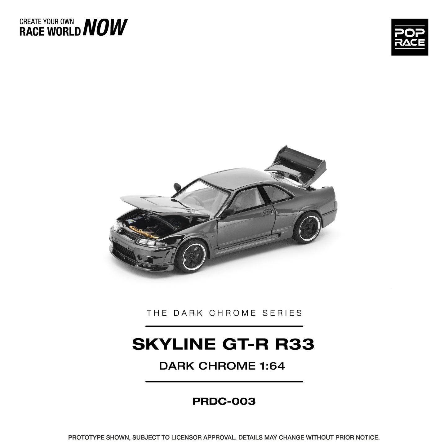 PopRace Dark Chrome Series 003 Skyline GT-R R33