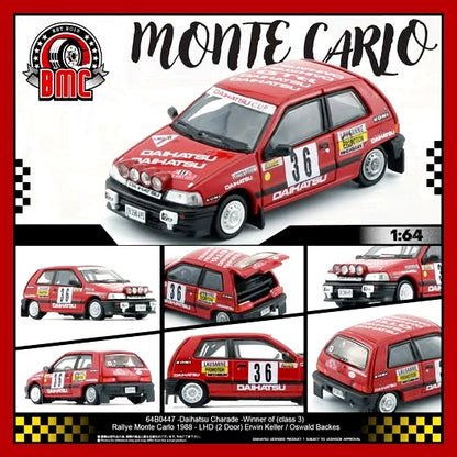 (March) BM Creations 1/64 Daihatsu Charade Winner of Rallye Monte Carlo 1988 (Class 3) 64B0447 Erwin Keller Oswald Backes