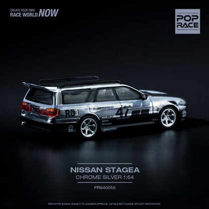 Poprace Nissan Stagea R34 Silver Chrome PR640056