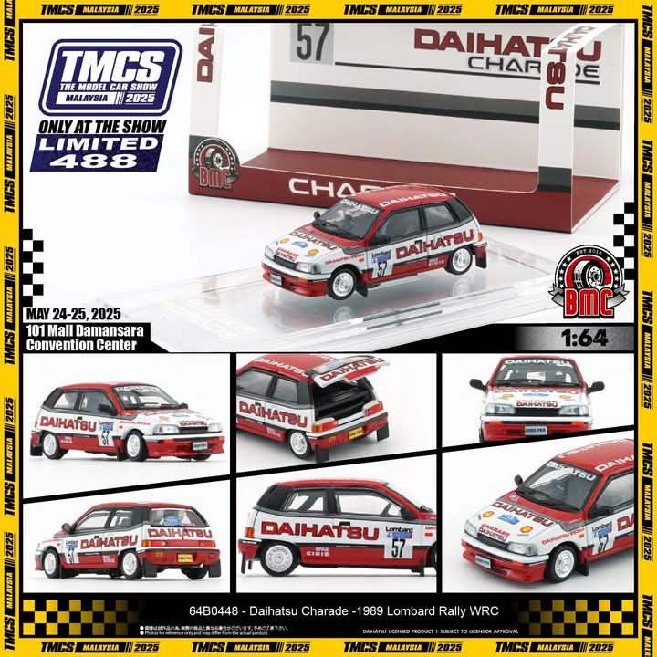 BM Creations 1/64 Daihatsu Charade Winner of Rallye Monte Carlo 1988 (Class 3) TMCS 488pcs limited
