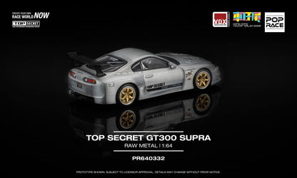 PopRace Toyota Top Secret GT300 Supra Raw Metal PR640332 Hong Kong ToyCar Salon 2025