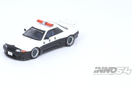 Inno64 Nissan Skyline GTR R32 "Pandem Rocket Bunny" Japan Police Livery Drift Car IN64-R32P-JPDC