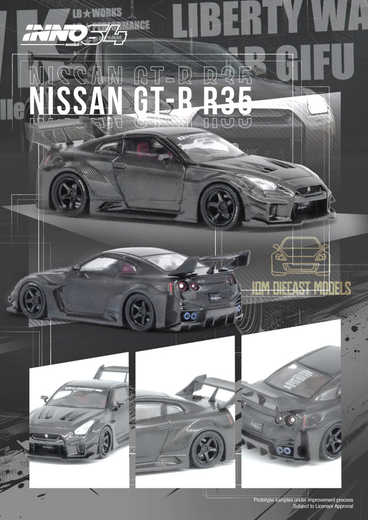 Inno64 Nissan GT-R (R35) LBWK Super Silhouette 35GT-RR Full Carbon