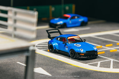 Tarmac Works 10th Anniversary RWB 993 Blue T64-TL017-10TH