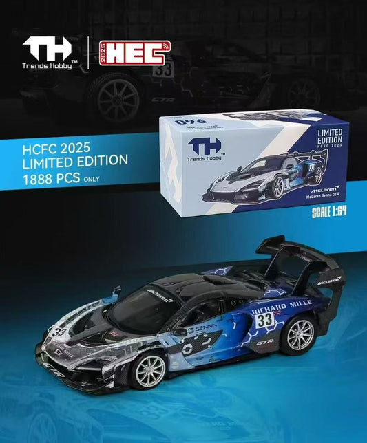 Trends Hobby McLaren Senna GTR Blue Chrome HCFC 2025 Event Limited Edition 1888pcs